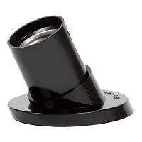 Патрон карболитовый настенный Smartbuy  Е27 Черный наклонный фото Патрон карболитовый настенный Smartbuy  Е27 Черный наклонный картинка